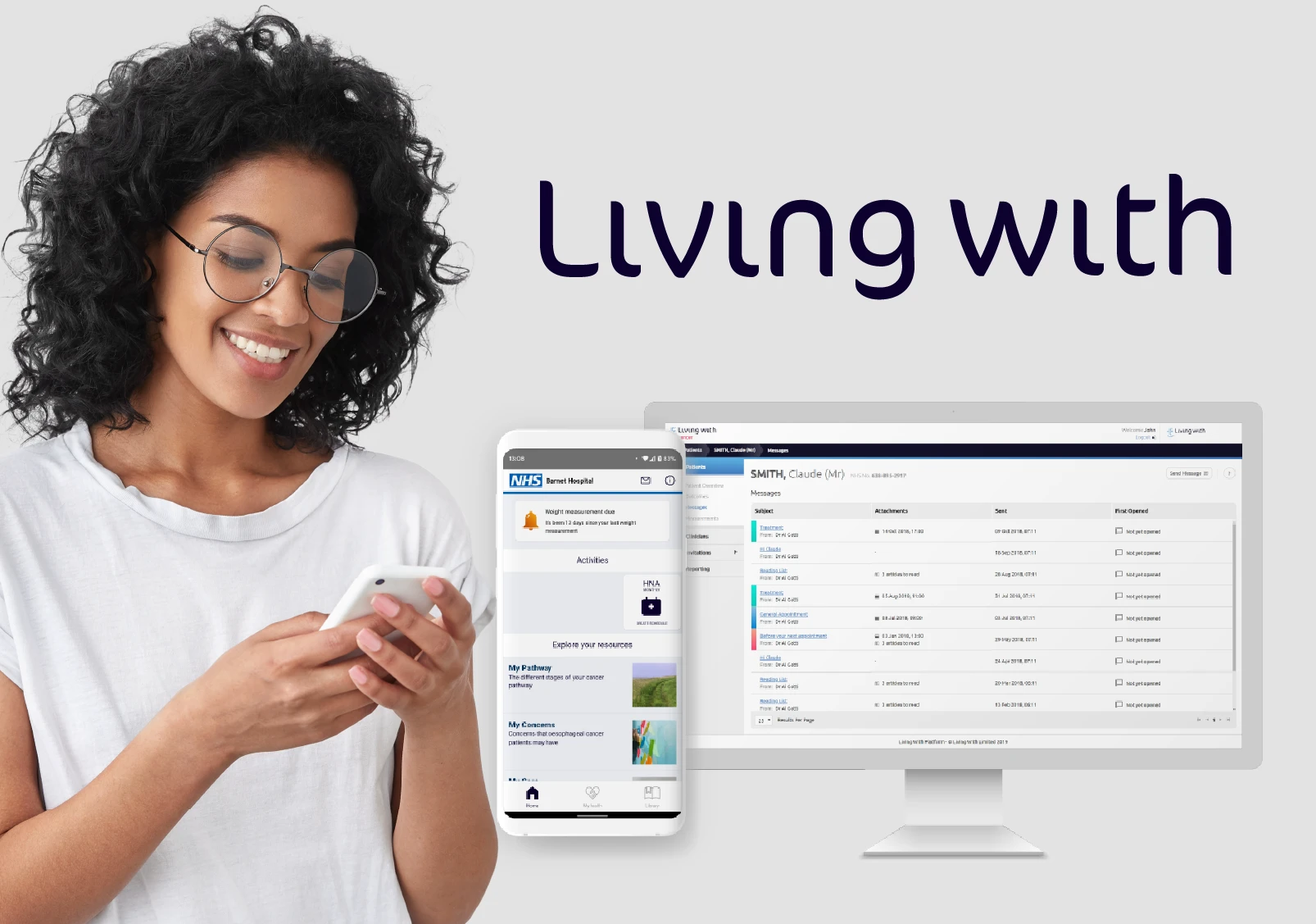 Living With Condition Management Platform pre-hero